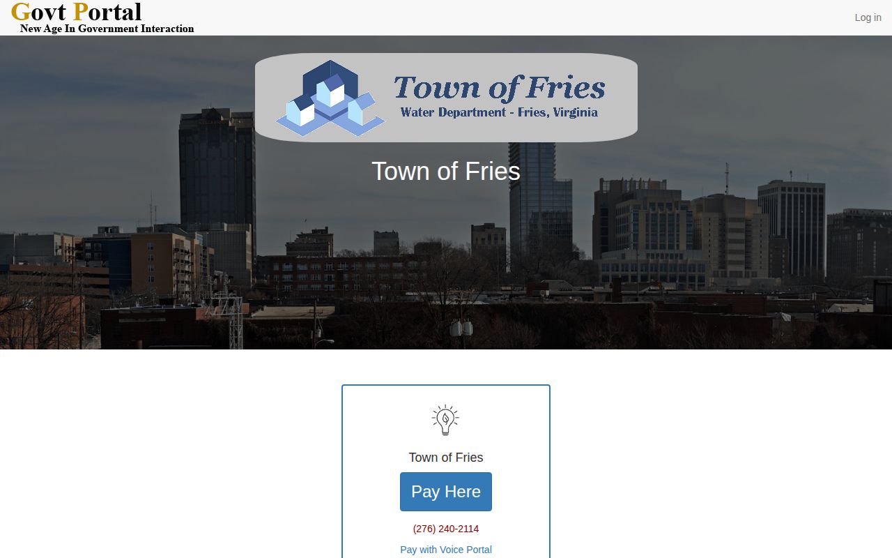Grayson County Town of Fries official contact portal for records-custodian routing